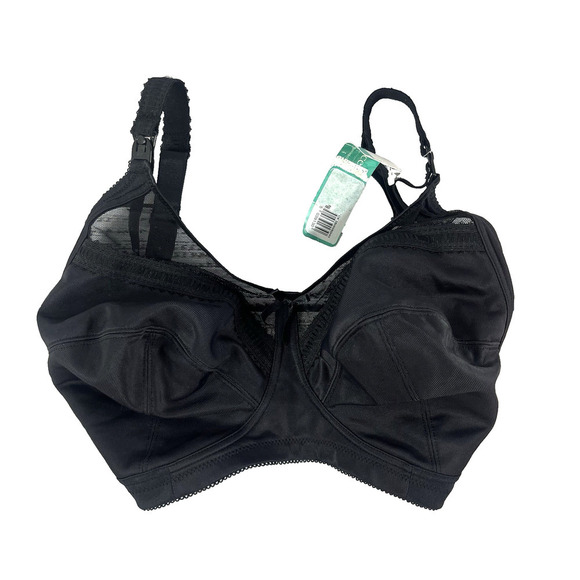 Royce Lingerie Black Maternity Nursing Bra size 28HH Wire Free Drop Cup - Picture 1 of 9